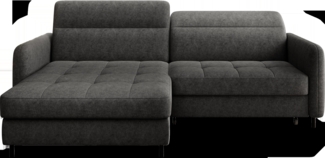 Gomsi, Ecksofa, Eckcouch, Dunkelgrau