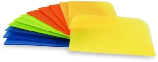 Muxel Teigschaber Einfache Teigkarte 12 Stück Teigschaber zum Backen aus Kunststoff, abgerundete Ecken