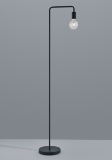Minimalistische Retro Stehleuchte DIALLO, schwarz matt