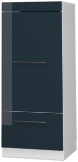 Vicco Küchenschränke Dunkelblau Hochglanz 60 cm, Fame-Line