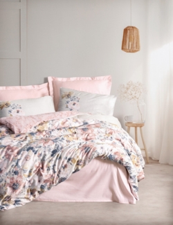 Satin-Einzelbettbezug-Set XXL (DE), 'Dalya', Pulver