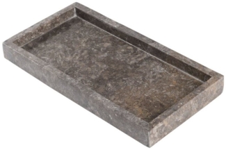 wohnfreuden Dekotablett Marmor Tablett 30 cm grau rechteckig, 33003