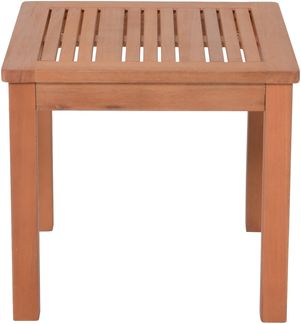 Gartentisch GUNTER rechteckig - Eukalyptus, Braun, 44 x 44 x 40 cm | Garten Beistelltisch Wetterfest Outdoor Tisch