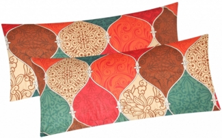 Heubergshop Kissenbezug, (2 Stück), 2er Set 40x80 cm Orientalisches Muster Orient Baumwolle (EW-Casa-40x80)