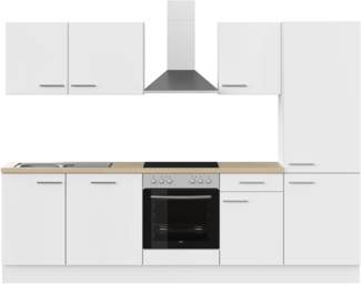 IMPULS KÜCHEN Küchenzeile "Tirana", Ausrichtung wählbar, Schubkästen mit Soft-Close, vormontiert, wahlweise mit E-Geräten, mit Vollauszug, Breite 280 cm