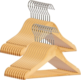 RSR Hangers Kleiderbügel Kinderbügel Kinder Kinderkleiderbügel Holz Natur 32 cm, (25-tlg)