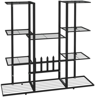 vidaXL Blumenständer 94,5x25x89 cm Schwarz Eisen 343119