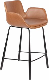 2er Set Brit Barhocker braun