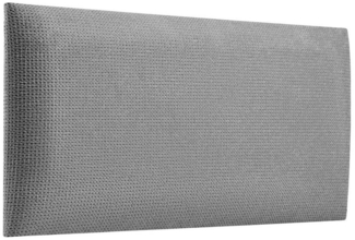 softwalls Kopfteil Wandkissen Velour - Kopfteil Bett - Polster, Dunkelgrau - 60x30, (1 St, 5 (sehr gut), Schalldämmend