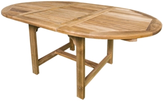 RIVA Gartentisch ø120, Teakholz, ausziehbar auf 170cm