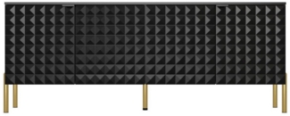 FUFU&GAGA Sideboard 140 cm lang, Fernsehtisch mit 4 Türen