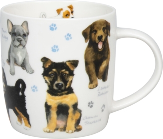 KÖNITZ 1172752867 Becher Natures Diversity - HUNDE 400 ml aus Bone China Porzellan / Artenvielfalt