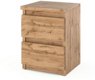 KOSETO Nachtkonsole, Nachttisch mit 2 Schubladen für Schlafzimmer, Büro - Modernes Design, modernes, minimalistisches Design, langlebig, pflegeleicht