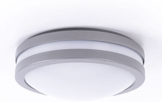 Smart LED Wandleuchte, IP44, dimmbar, silber, 26 cm