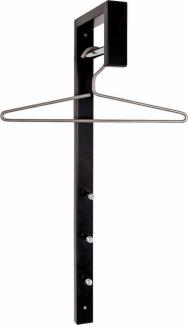 Garderobenleiste Wandgarderobe SPIKE Metall schwarz