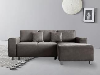 Guido Maria Kretschmer Home&Living Ecksofa Györ, L-Form, wahlweise mit Bettfunktion und Bettkasten incl. 2 Zierkissen