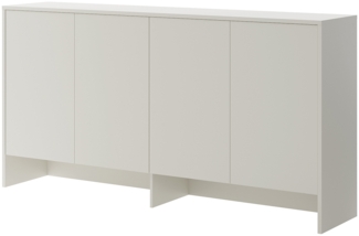 MEBLINI Hängeschrank für Horizontal Schrankbett Bed Concept - Wandschrank mit Ablagen und Fächern - Wandregal - BC-11 für 90x200 Horizontal - Kaschmir