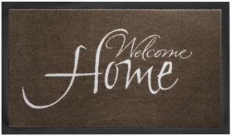 SIENA HOME Fußmatte Peva Welcome taupe 45 x 75 cm