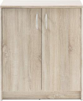 Stella Trading Kommode Schrank Eiche Sonoma Nachbildung, BxHxT 74x86x35 cm