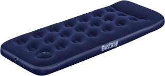 Bestway Single-Luftbett mit integrierter Fußpumpe, blau, 185 x 76 x 28 cm