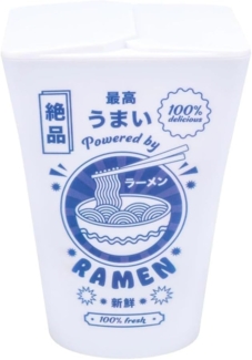 Ramen Box Licht - Von japanischen Nudelschachteln inspiriertes batteriebetriebenes Licht, Geschenk für Soba-Liebhaber, ausgefallene Dekoration, Weiss/Opulenter Garten