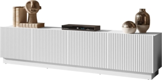 TV-Lowboard Liwerio 200 4D (Farbe: Weiß)