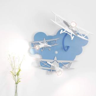 Nowodvorski PLANE III Wand & Deckenleuchte blau Kinderzimmer