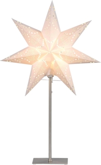 Star Tischlampe Sensy Mini, Metallfuß, Cremeweiß, H: 55x34 cm