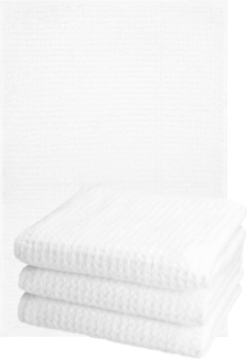 Betz Geschirrtuch 4er Set Küchenhandtücher Geschirrtücher 40x66 cm Farbe weiß, (Set, 4-tlg, 4 Küchentücher 40x66 cm), 4 Geschirrtücher Set