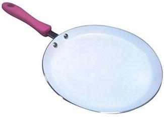 MSV Pfannkuchenpfanne Crepepfanne 26cm mit Keramik Beschichtung - Induktion geeignet mit Soft Touch Griff
