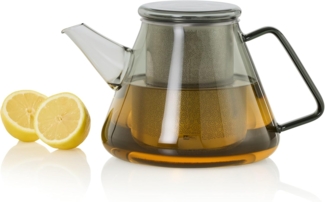 AdHoc Teekanne Orient+, 1.5 l, Borosilikatglas mit Edelstahlfilter, hitzebeständig & aromaschonend