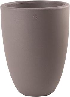 Blumentopf LED Shining Curvy Pot (taupe M E27)