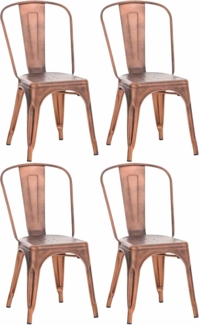 4er Set Stuhl Benedikt, kupfer