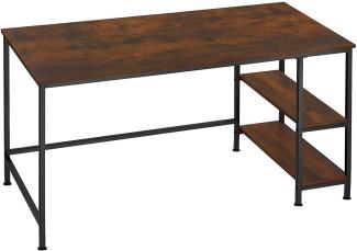 Computer-Schreibtisch Canton 120x60x75,5cm - Industrial dunkelbraun