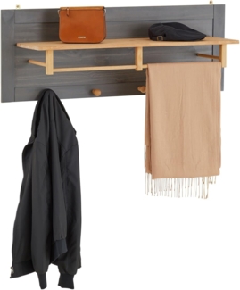 IDIMEX Garderobenhalter BOLTON, Garderobe aus Kiefer mit 4 Kleiderhaken Hängegarderobe aus Massivholz