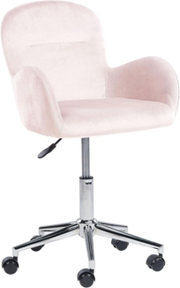 Bürostuhl Samtstoff Rosa PRIDDY