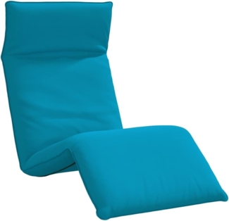 vidaXL Gartenliege Sonnenliege Klappbar Hellblau 175x54x8,5 cm Oxford-Gewebe, 1 St.