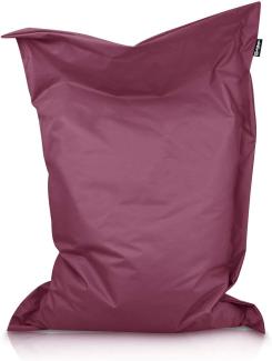 BuBiBag XXL Sitzsack, Outdoor Sitzsäcke für Kinder und Erwachsene, Bodenkissen Beanbag Fatboy wetterfest (Weinrot 200x140 cm)