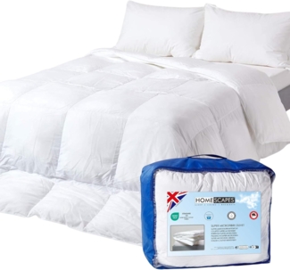 Homescapes Microfaserbettdecke Winterdecke 135x200 cm – Super-Mikrofaser Bettdecke, Wärmeklasse 4, Füllung: 100 % Polyester (Super-Mikrofaser)