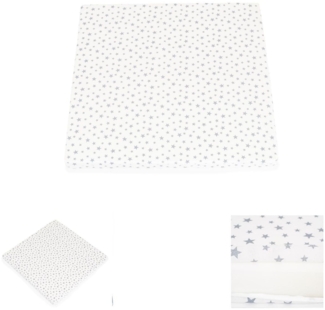 Moni Laufgittermatratze Comfort 88 x 88 x 5 cm, Babybettmatratze, Bezug waschbar weiß