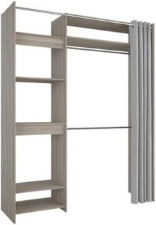 Schrank-Set >Odeon< in Shannon Eiche aus Holzwerkstoff - 111x209x50cm (BxHxT)