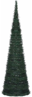 vidaXL Künstlicher Pop-Up-Weihnachtsbaum mit Beleuchtung Grün 150 cm 321523