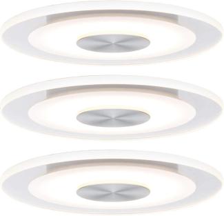 Paulmann Premium 3er-Set LED-Einbauleuchte 'Whirl Basisset', 4,9W dimmbar 3000K, 120 mm