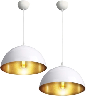 CCLIFE Hängeleuchte 2er Industrielle Pendelleuchte LED Hängeleuchte Metall E27