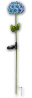 LED-Solarstab "Hortensia", blau