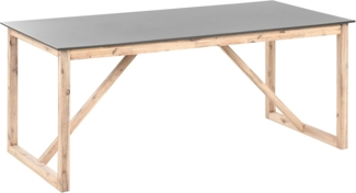 Gartentisch NOTTERI 90 cm 180 cm Beton Grau