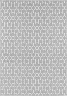 Schlingenteppich Novalie Grau Creme 120x170 cm