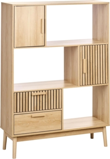 Bücherschrank Heller Holzfarbton LYNWOOD