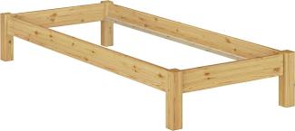 Futonbett ohne Kopfteil Kiefer massiv 90x200 Bettgestell ohne Zubehör 60.35-09 oR