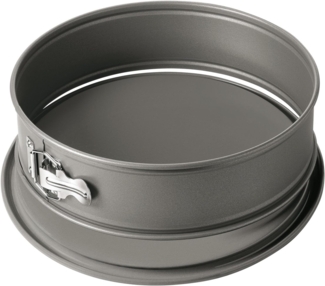 Original Kaiser La Forme Springform mit Flachboden 28 cm, runde Backform, auslaufsicher, antihaftbeschichtet, grau
